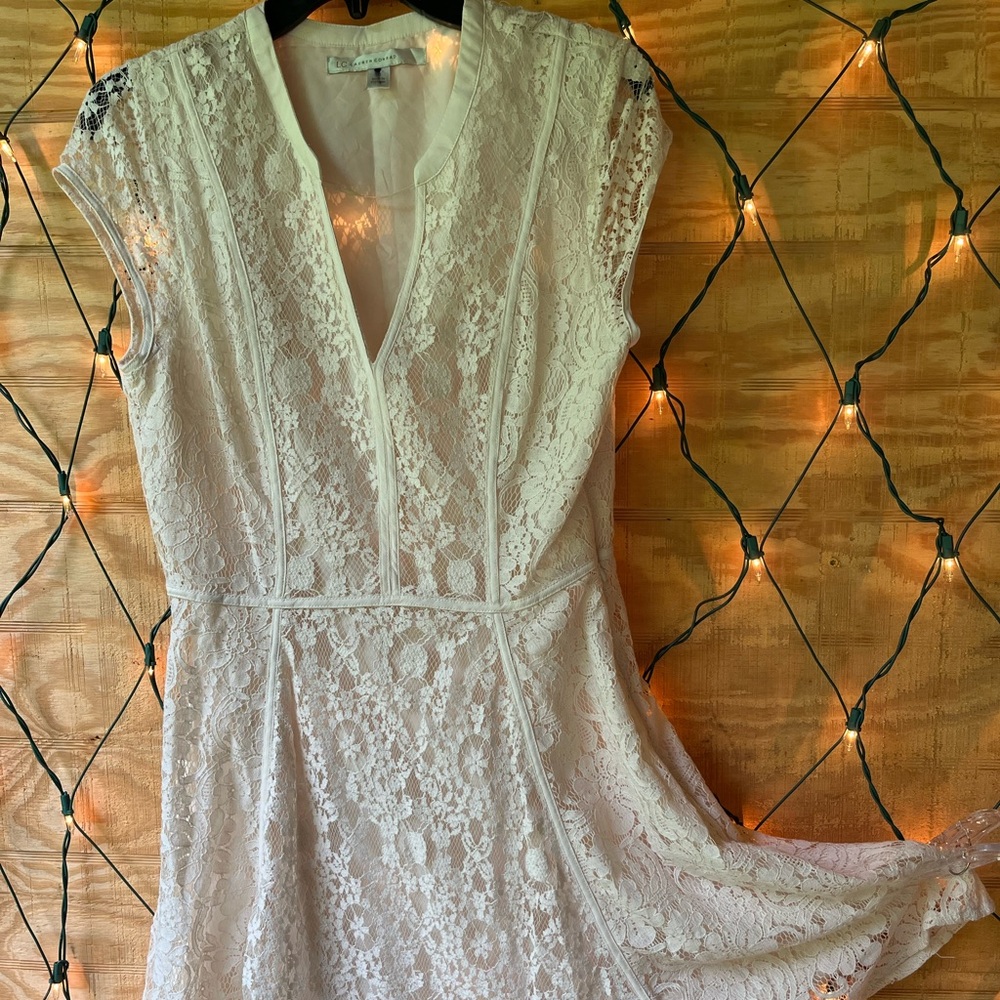 Ivory/cream color Body Sleeve Dress
